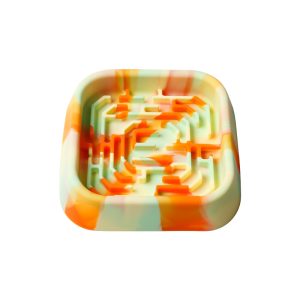 Silicone Slow Feeder Lick Mat for Dogs & Cats, Multi-Color – Tie-Dye Light Green