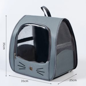 AirFlow Cat Backpack – Breathable Mesh Carrier for Cats & Small Pets (Navy)