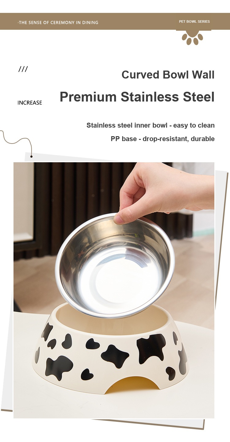 Removable stainless steel bowl, easy to clean