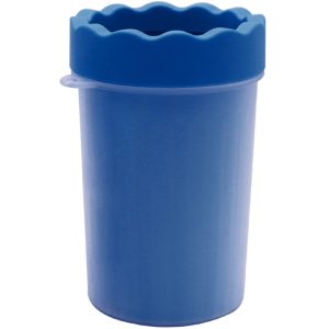 Silicone Paw Cleaner Cup - Gentle Groaming & Drying Bowl for Dog and Cat Feet – Dark Blue