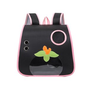 Transparent Space Capsule Cat Backpack – Starry Black