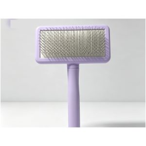 Padded Cushion Comb for Dogs & Cats - Deshedding, Thinning Grooming Brush – Taro Purple