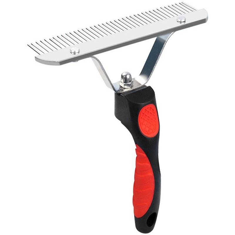 Heavy-Duty Pin & Slicker Brush for Large Dogs - De-Shedding Coat Groomer for Long Coats