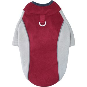 Reflective Winter Dog Jacket - High-Visibility Warm Coat for Small & Large Dogs - Rose Red