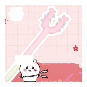 Soft Plush Wand Cat Toy - Feather & Squirrel Feather Wand for Interactive Play - Pink
