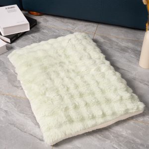 Plush Pet Cushion Mat – Light Green