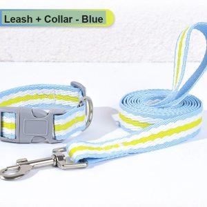 Dopamine Color Dog Collar & Leash Set – S/M/L