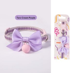 British-Style Bowtie Pet Collar Necklace – Adjustable, 1.0 cm