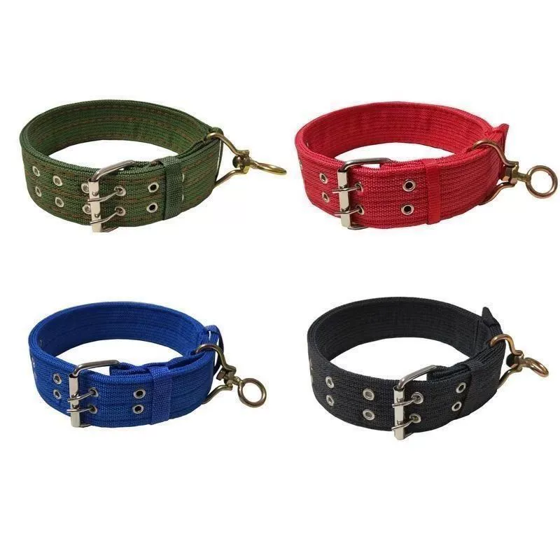 Wide Double-Row Nylon Dog Collar – Heavy-Duty for Small to Large Dogs