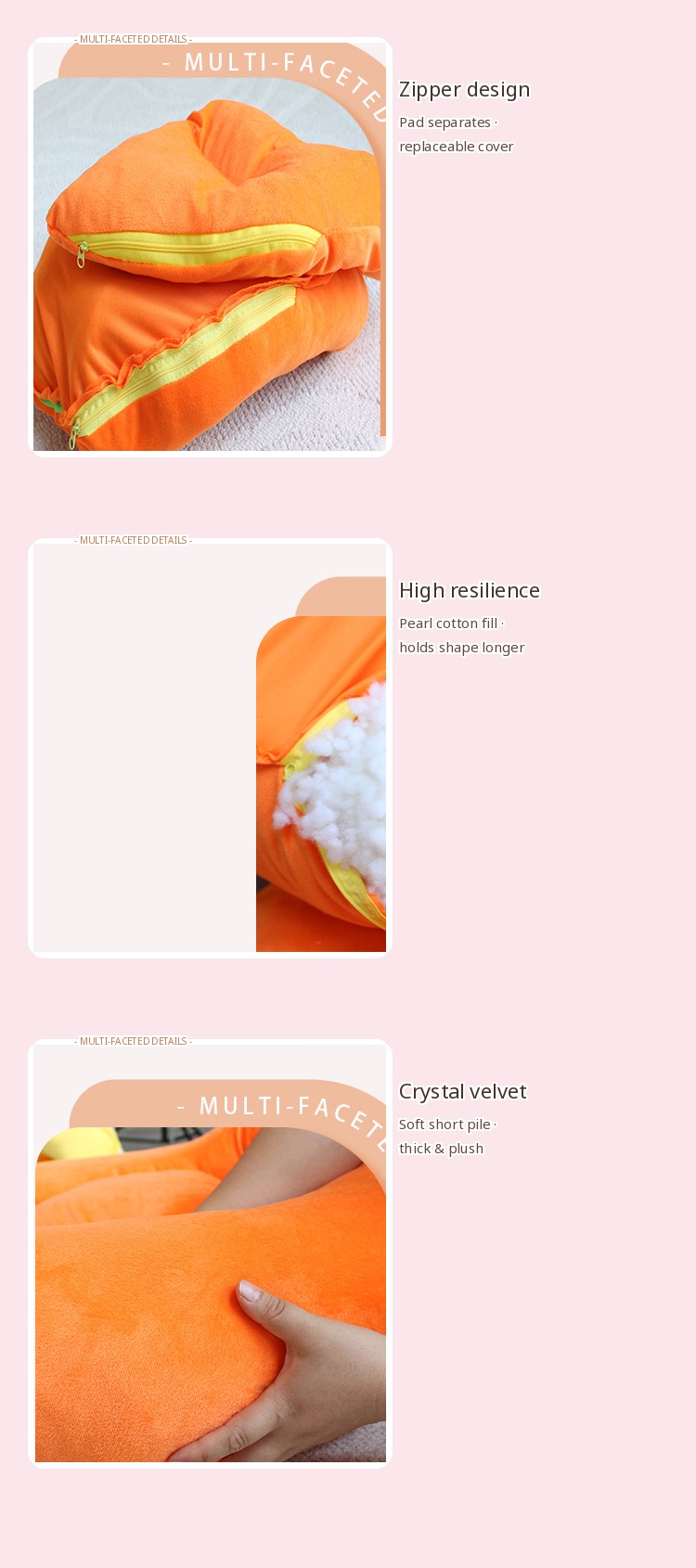 Zipper / fill / velvet
