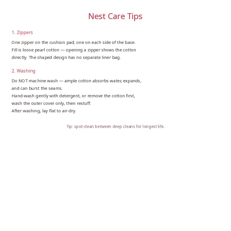 Care tips