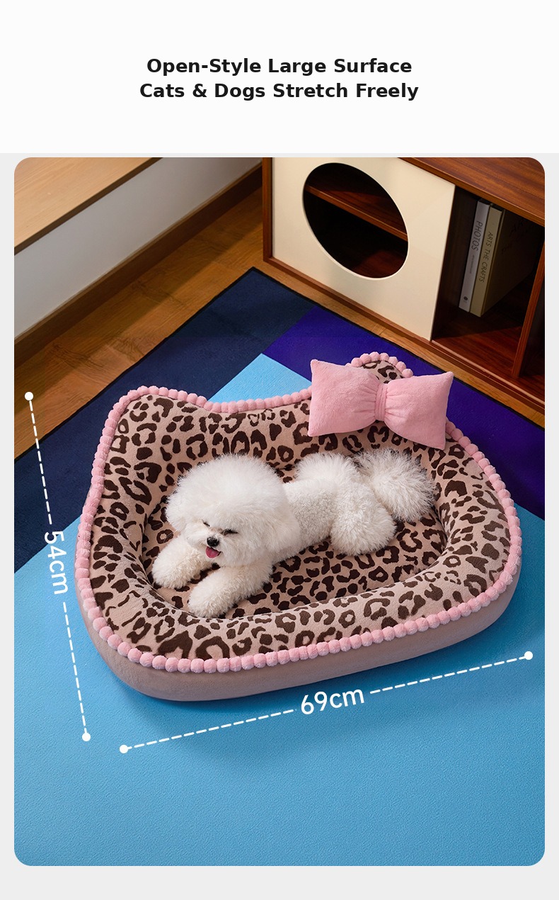 Mousse Sea-Salt Blue Leopard Pet Nest Mat — Mat Only - Image 11