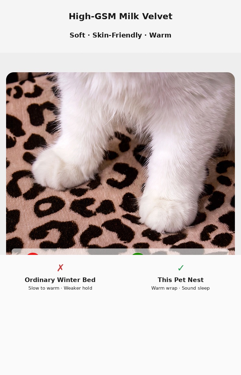 Mousse Sea-Salt Blue Leopard Pet Nest Mat — Mat Only - Image 13