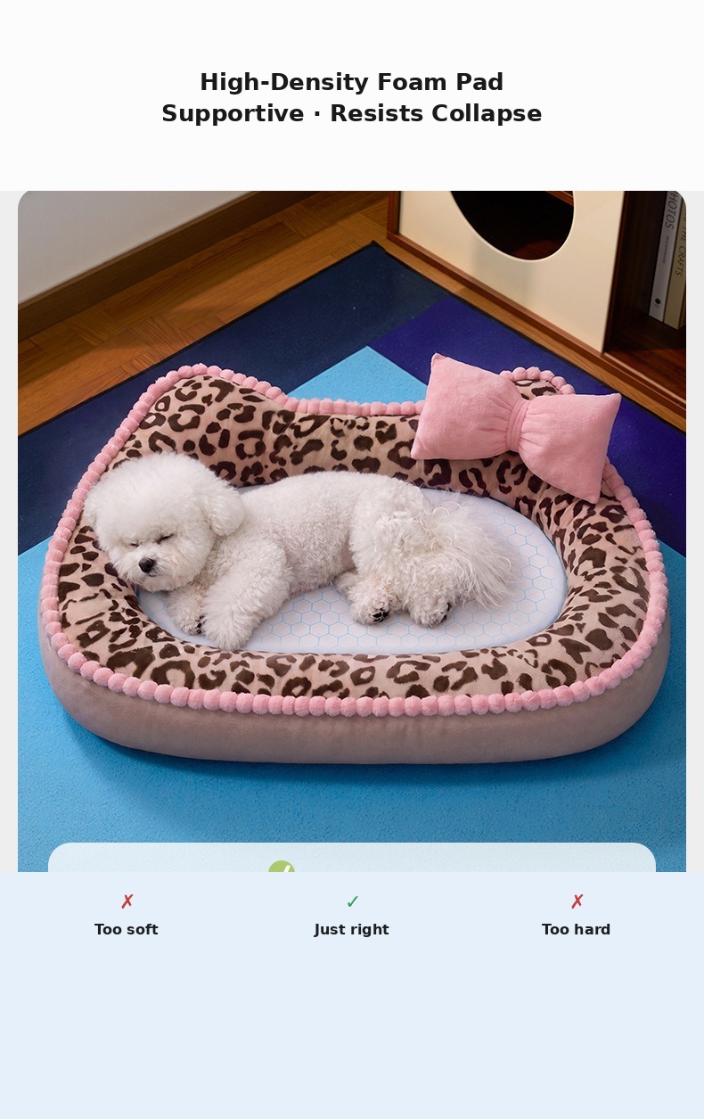 Mousse Sea-Salt Blue Leopard Pet Nest Mat — Mat Only - Image 15