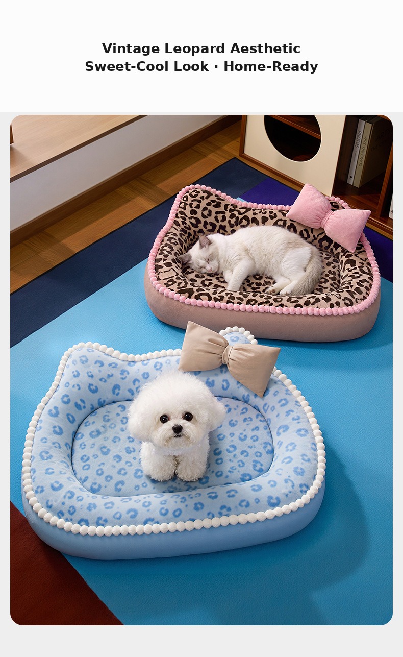 Mousse Sea-Salt Blue Leopard Pet Nest Mat — Mat Only - Image 16