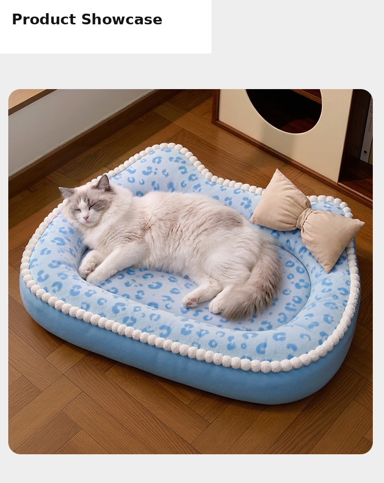Mousse Sea-Salt Blue Leopard Pet Nest Mat — Mat Only - Image 19